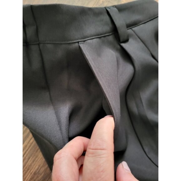 New Halara Black Mid Rise Pocket Barrel Leg Work Pants Sz XLP - Picture 4 of 7